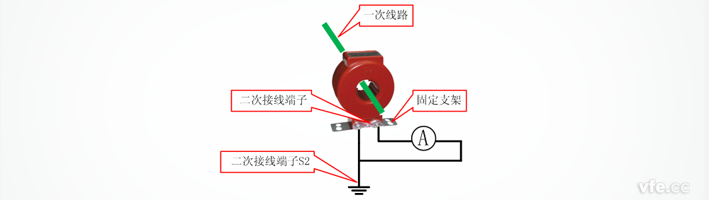 測量中電流互感器的接線圖 測量中電流互感器的接線圖