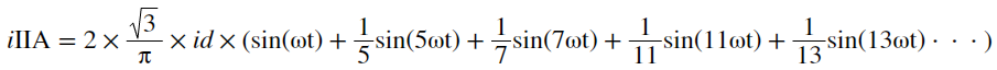 第二整流橋網(wǎng)側(cè)電流傅里葉級(jí)數(shù)展開 第二整流橋網(wǎng)側(cè)電流傅里葉級(jí)數(shù)展開